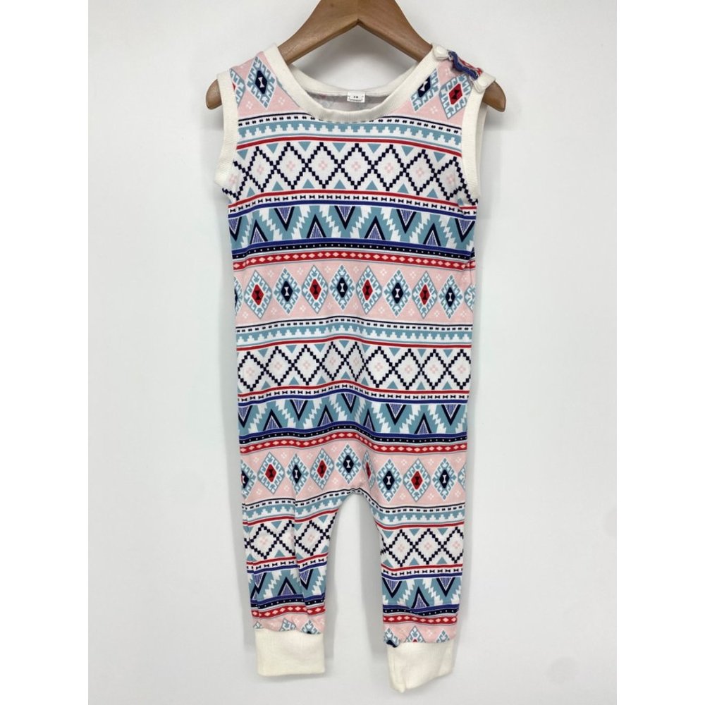 Handmade sleeveless tank baby romper one-piece playsuit NEW size 18 months